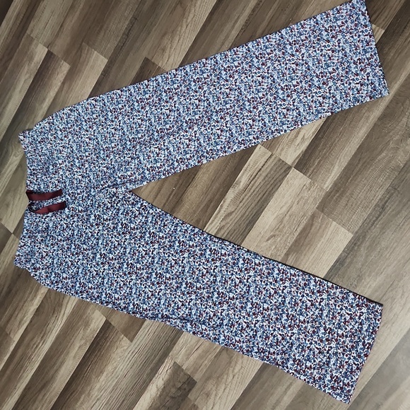 Lands End Multicolor Floral Patterned Lounge Pants Size Small - Picture 1 of 3